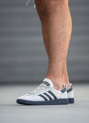 Кроссовки adidas spezial handball grey blue1 фото