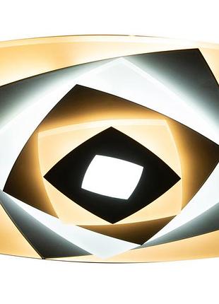 Стельова led люстра, світлодіодний світильник sunlight білий y1136/37w