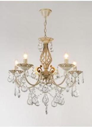 Люстра кришталева підвісна, світильник підвісний sunlight на 5 ламп n 2650