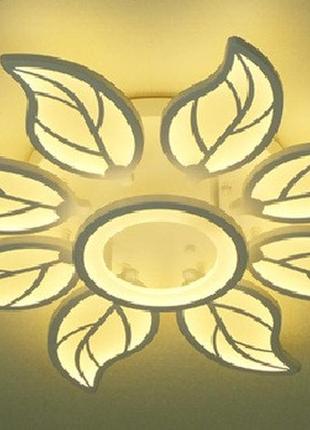 Потолочная led люстра, светильник светодиодный sunlight белый 1510 (630)8 фото