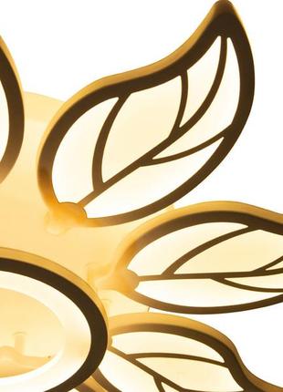 Потолочная led люстра, светильник светодиодный sunlight белый 1510 (630)6 фото