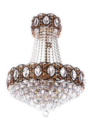 Люстра кришталева підвісна, світильник підвісний sunlight на 6 ламп 1051/6 e