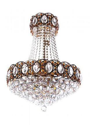 Люстра кришталева підвісна, світильник підвісний sunlight на 8 ламп е 1051