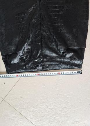 Кожаные брюки missguided с высокой талией5 фото
