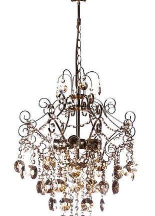 Люстра кришталева підвісна, світильник підвісний sunlight на 4 лампи 0728/4 е