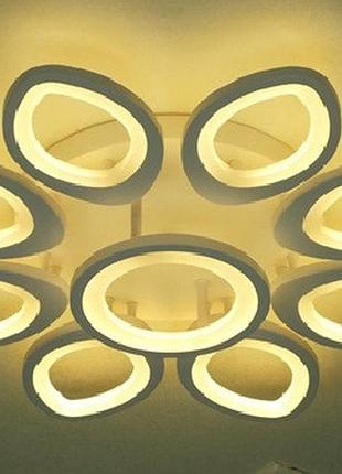 Потолочная led люстра, светильник светодиодный sunlight белый 1505 (630)3 фото