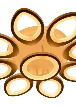 Потолочная led люстра, светильник светодиодный sunlight белый 1505 (630)2 фото