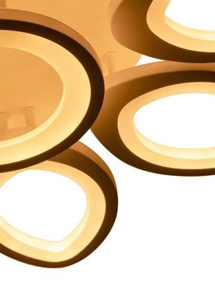 Потолочная led люстра, светильник светодиодный sunlight белый 1505 (630)6 фото