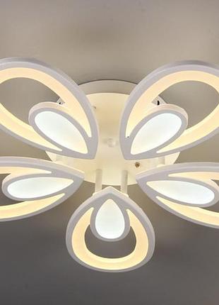 Стельова led люстра, світлодіодний світильник sunlight білий y1132/5