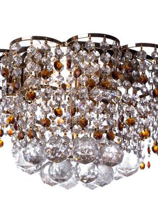 Люстра кришталева підвісна, світильник підвісний sunlight на 4 лампи 0575/4 е