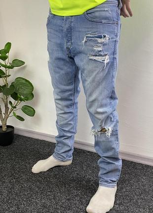 Diesel vintage distressed мужские джинсы рваные