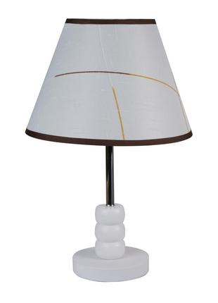 Настольная лампа, светильник декоративный c абажуром sunlight белый mt 2002 wt