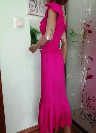 Бавовняна сукня з рішельє love& roses5 фото