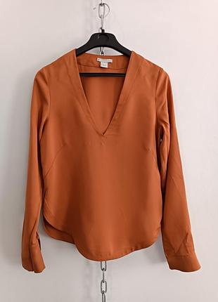 Шёлковая блуза 100 % шёлк , h&m ,36, 165/84 cm