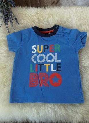 Трикотажная футболка на 3-6 месяцев