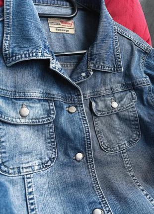 Джинсова куртка жакет джинсовка2 фото