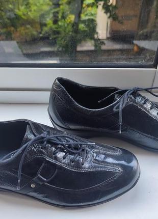 Туфли женские кожаные черные
