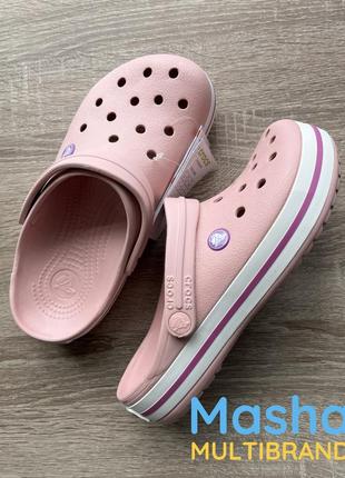 Крокси жіночі рожеві крокбенд, crocs crocband