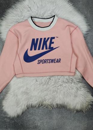 Кофта двусторонняя укороченная свитшот флис nike9 фото