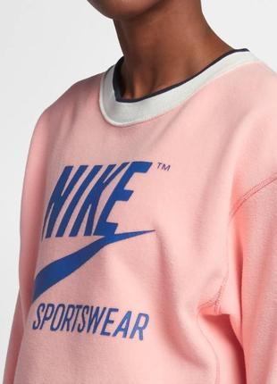 Кофта двусторонняя укороченная свитшот флис nike3 фото