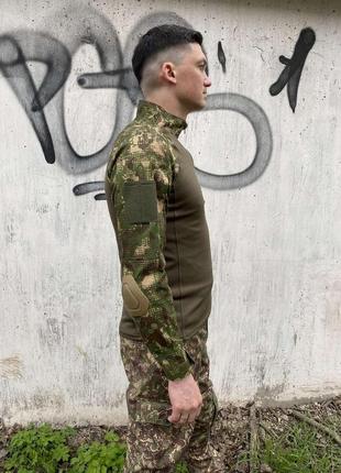 Комплект убакс з налокітниками та штани з наколіниками тактичний військовий армійський  хижак зсу3 фото