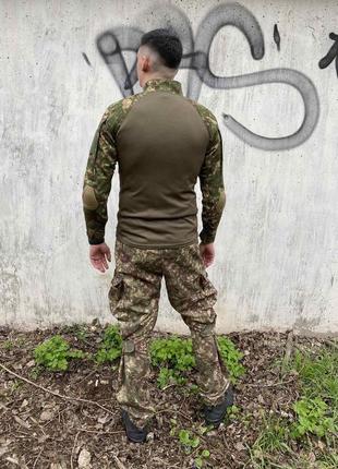 Комплект убакс з налокітниками та штани з наколіниками тактичний військовий армійський  хижак зсу2 фото