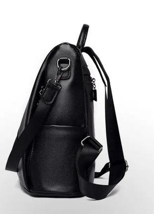 Женский кожаный городской черный красный коричневый бирюзовый рюкзак кенгуру женская сумка8 фото