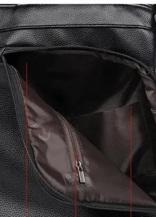 Женский кожаный городской черный красный коричневый бирюзовый рюкзак кенгуру женская сумка10 фото