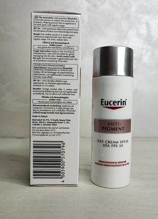 Eucerin anti-pigment дневной депигментирующий крем для лица с spf302 фото