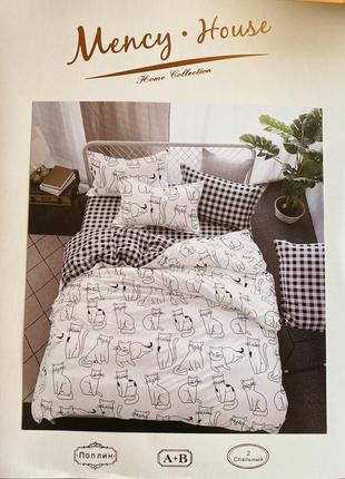 Постельное белье | двуспальный комплект постельного белья с простыню на резинке. постільна білизна4 фото
