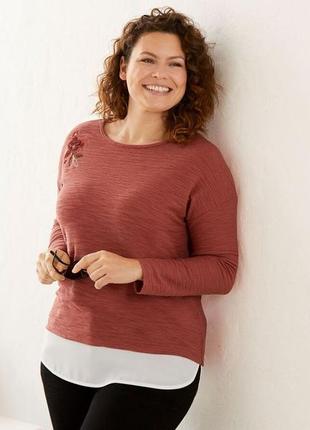 Женский пуловер с вышивкой esmara евро 56-58