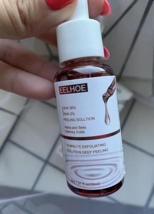 Кислотный пилинг- сыворотка для лицаaha30% + bha 2% eelhoe peeling solltion, 30 мл2 фото