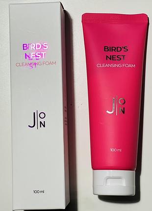 Пенка для умывания ласточкино гнездо j:on bird’s nest cleansing foam