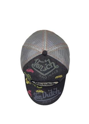 Винтажная бейсболка von dutch truck cap kustommade korea редкая эксклюзив rare снепбэк кепка дальнобойника2 фото