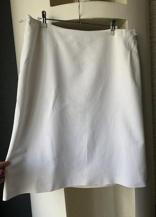 ⚜️❤️max-mara , белоснежная юбка, р л, идеал3 фото