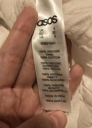 Блуза ажурний візерунок мереживо віскоза asos xs4 фото