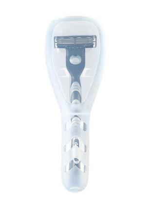 Футляр для хранения бритвы мужской и женской (белый, матовый)