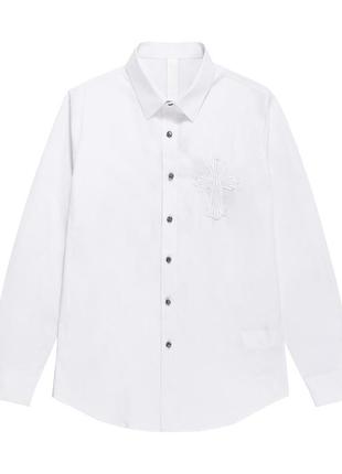 Мужская брендовая хлопковая рубашка