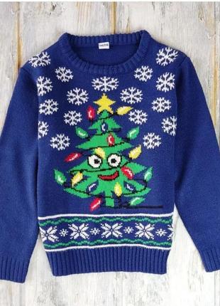 Детский новогодний свитер