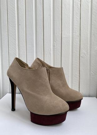 Ботильоны на платформе zara ankle boots