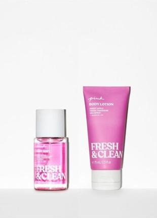 Подарочный набор fresh & clean victoria's secret pink