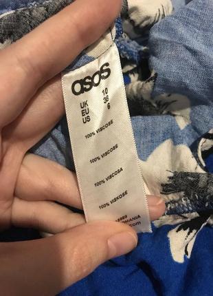 Платье в цветочный принт вискоза asos xs3 фото