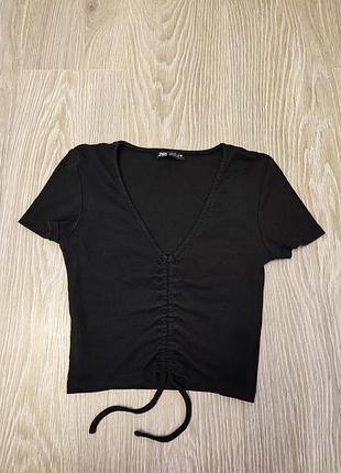 Топ zara в рубчик