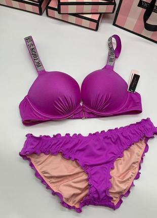 Купальник victoria’s secret зі со стразами с з камнями виктория сикрет vs вікторія сікрет1 фото