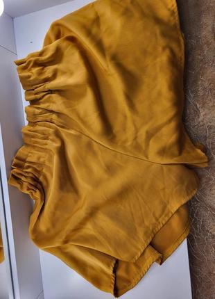 Италия шорты шелк летние на резинке свободные легкие высокая посажка свободные оверсайз1 фото