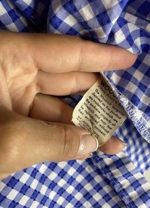 Блуза винтажная блузка в клетку woolrich, s-м4 фото