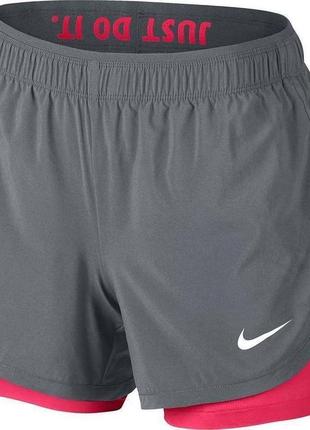 Жіночі шорти 2в1 nike оригінал зі свіжих колекцій.