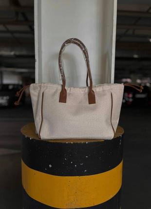 Женская сумка celine shopper beige2 фото