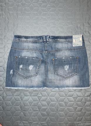 Джинсова спідниця bershka 2