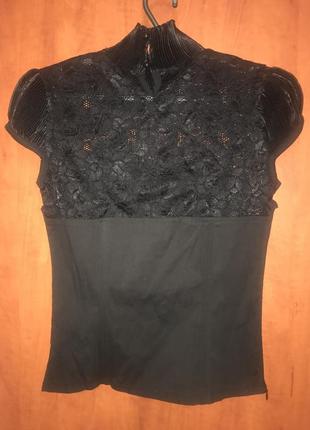 Блуза -корсет с гипюром и плисе2 фото